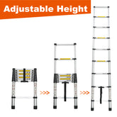 Aluminum Telescoping Ladder For Outdoor Work