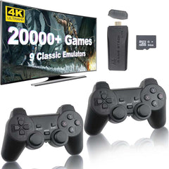 M8 Portable Mini Gamepad, Plug & Play, With 2 Wireless Controllers And A 64G Micro SD Card, HDTV Game Console