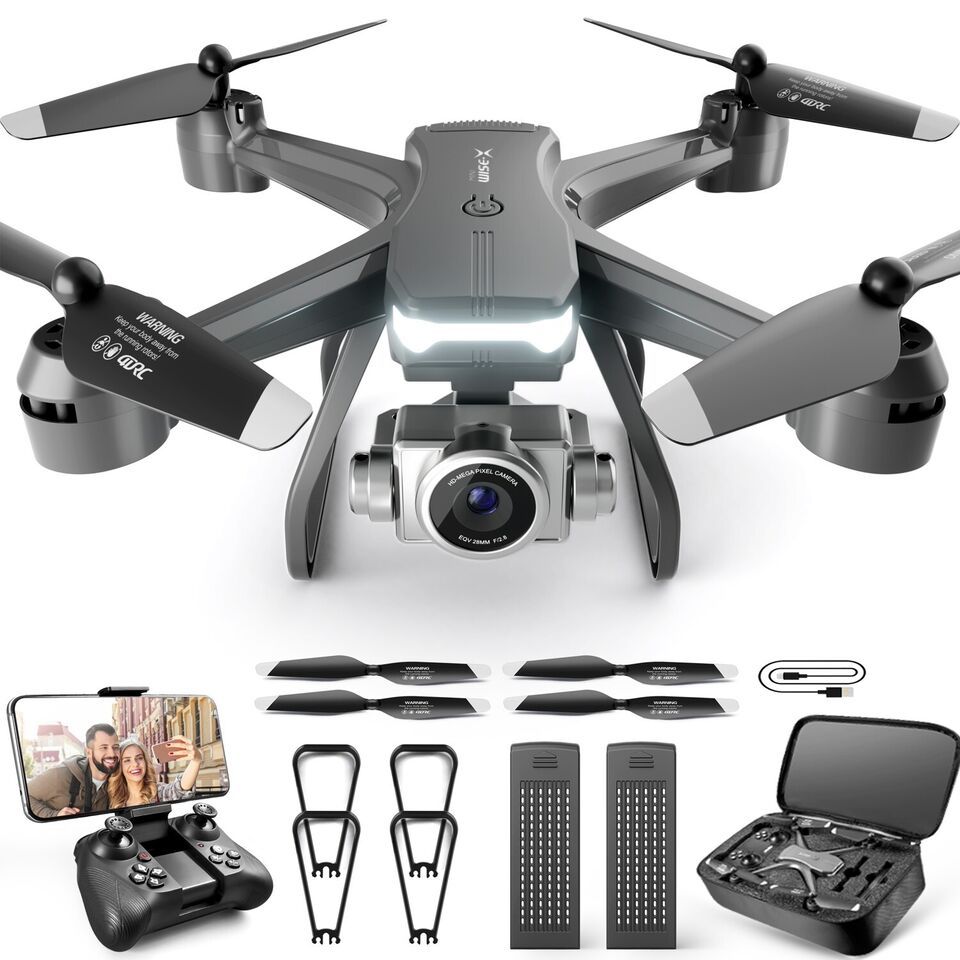 4DRC V14 Professional Drone 6K HD Dual Camera Wifi FPV Portable RC Quadcopter 2 BATTERY,Drones Suitable For Adults & Beginners.Logistics Is Randomly Sent By UPS,USPS,Self-pickup.