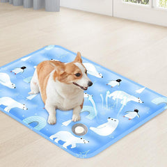 Pet Summer Cooling Pad, Ice Bear Shape, Suitable For Cats And Dogs, Washable And Portable Cooling Pad